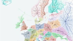 Europe Heat Map Europe if Borders Were Set According to Travel Distance to