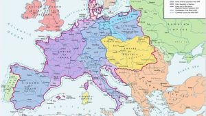 Europe Height Map A Map Of Europe In 1812 at the Height Of the Napoleonic