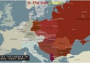 Europe In the Cold War Map Cold War 2 the 1940s Iron Curtain Truman Marshall Plan