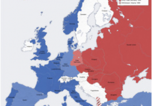 Europe In the Cold War Map Cold War Conservapedia