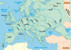 Europe Major Rivers Map European Rivers Rivers Of Europe Map Of Rivers In Europe
