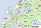 Europe Major Rivers Map Rivers Maps and atlases