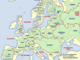 Europe Major Rivers Map Rivers Maps and atlases