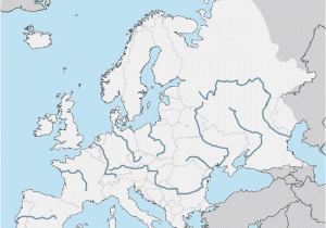 Europe Major Rivers Map Rivers Maps and atlases