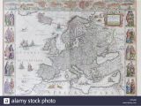 Europe Map 17th Century Historical Map Europe Stock Photos Historical Map Europe