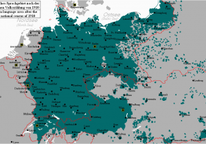 Europe Map 1910 Distribution Of German Speakers In 1910 Operae Iuni