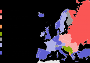 Europe Map 1980 Political Situation In Europe During the Cold War Mapmania