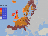 Europe Map 2000 Percentage Of Europe with Red Hair Infographs that are