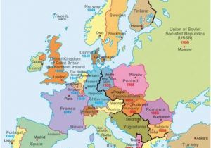 Europe Map before and after World War 2 Maps Europe after World War Two 1949 Diercke