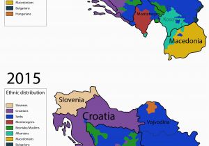 Europe Map before and after Ww2 Ethnic Map Of Yugoslavia before and after the War 1990