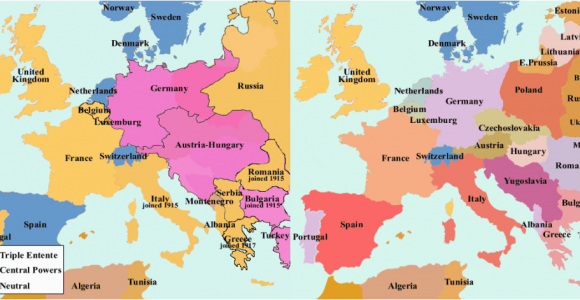 Europe Map before and after Ww2 Pin On Geography and History