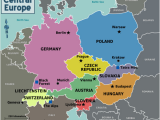 Europe Map In German Central Europe Wikitravel