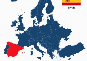 Europe Map In Spanish Spain On the Map Of Europe