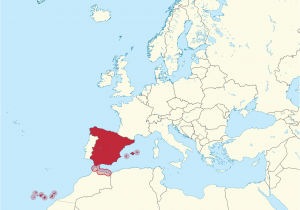 Europe Map In Spanish Spain On the Map Of Europe