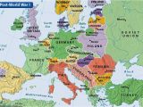 Europe Map Post Ww1 Countries Western World Maps