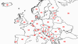Europe Map Quiz Printable Europe Map Blank Quiz Map Of Us Western States