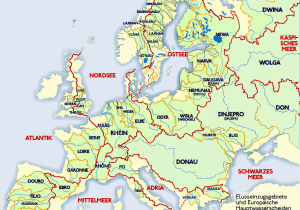 Europe Map Rhine River List Of Rivers Of Europe Wikipedia