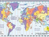 Europe Map Time Zones World Timezone Map Displays the Standard Time Zones Around