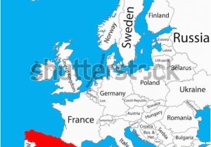 Europe Map to Scale Spain On the Map Of Europe