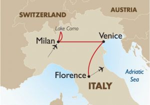 Europe Map Venice Venice On Italy Map Classic northern Italy European tour