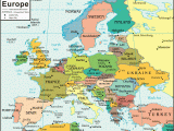 Europe Map with Countries and Capitals Names Europe Map and Satellite Image