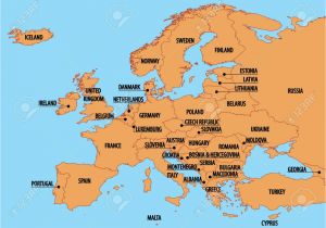 Europe Map with Labels 53 Strict Map Europe No Names