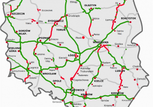 Europe Motorway Map Highways In Poland Wikipedia