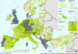 Europe Motorway Map Inland Transport Infrastructure at Regional Level