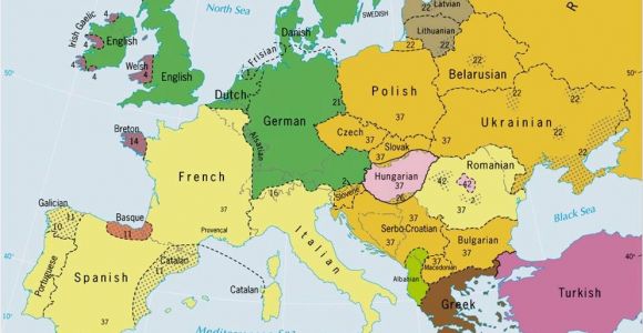 Europe On A World Map Languages Of Europe Classification by Linguistic Family