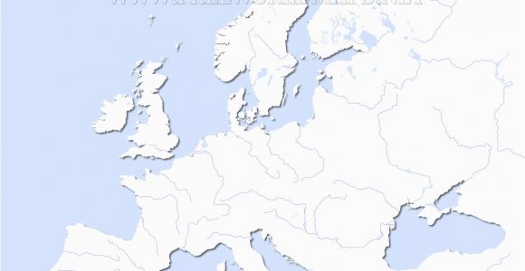 Europe Physical Map Blank Europe Blank Physical Map Lgq Me