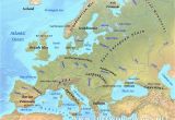 Europe Physical Map Labeled Europe Physical Features Map Casami