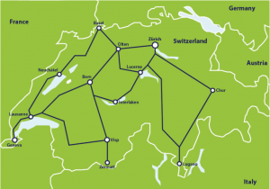 Europe Rail Pass Map Switzerland by Train From 307 Switzerland Train Routes