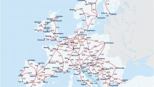 Europe Railroad Map European Railway Map Europe Interrail Map Train Map