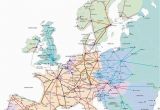 Europe Railroad Map Train Map for Europe Rail Traveled In 1989 with My Ill