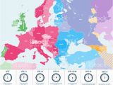 Europe Time Zones Map Canada Timezones A Maps 2019