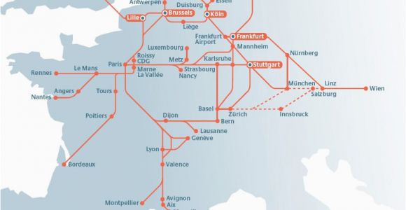 Europe Train Map High Speed Planning Your Trip by Rail In Europe