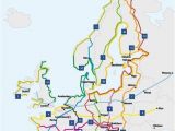 Europe Travel Map Planner Choosing A Cycling Route From Greece to England to Go List