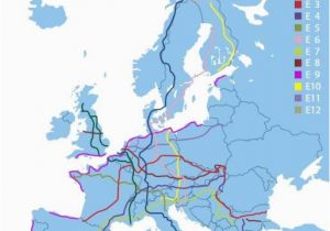Europe Trip Planner Map E8 Long Trail In Europe 9 Countries 2290 Miles From