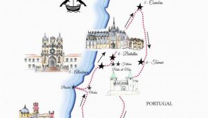 Europe Trip Planner Map Portugal Road Trip Map A Road Trip Itinerary Around Lisbon