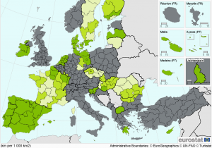 Europe Waterways Map Inland Transport Infrastructure at Regional Level
