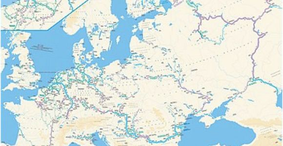 Europe Waterways Map Waterway Revolvy