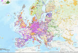 Europe with National Boundaries Map European Protected Sites European Environment Agency