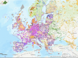 Europe with National Boundaries Map European Protected Sites European Environment Agency