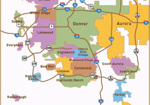 Evergreen Colorado Map Relocation Map for Denver Suburbs Click On the Best Suburbs