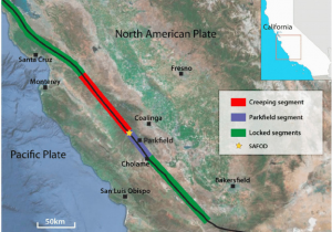 Faults In California Map Location Map Of the San andreas Fault Saf and Safod Borehole In