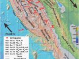 Faults In California Map Map Of California Usa Elegant California Coast Map Beautiful