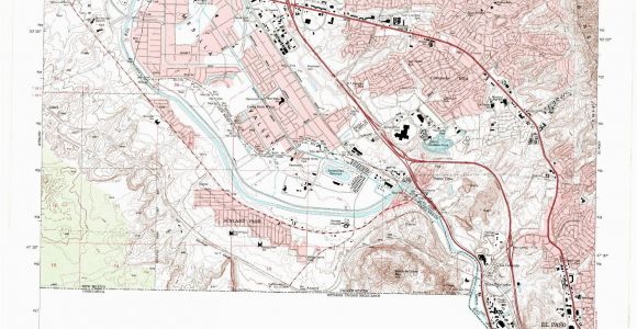 Federal Prisons In Texas Map Smeltertown Quadrangle the Portal to Texas History