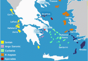 Ferry From Italy to Greece Map Greek islands Map Holiday Travel Maps Of Greek islands