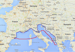 Ferry From Italy to Greece Map Italy Travelteachtalk