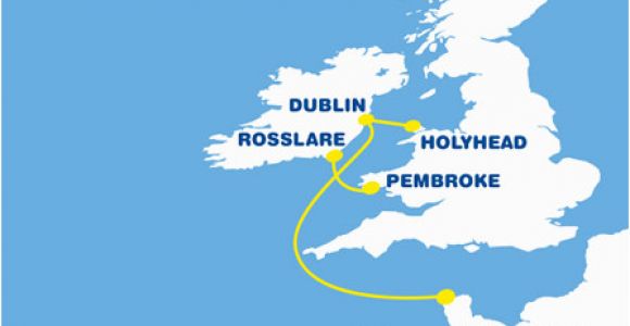 Ferry Routes to Ireland Map Ferry to France From Ireland Cheap Ferry to France